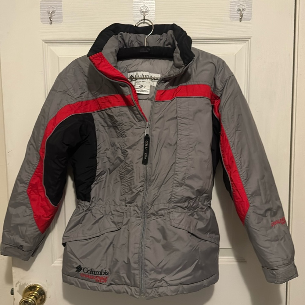 COLUMBIA Boys Challenge Series Winter Rain  Snow Jacket EUC Kids size 10-12